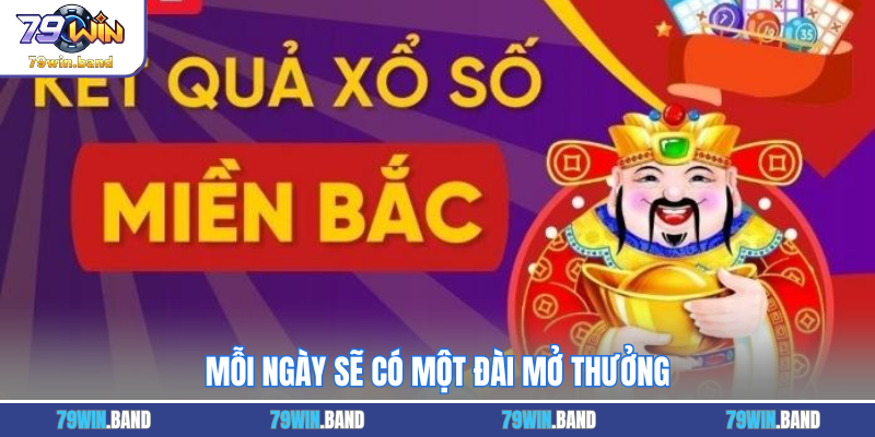 Mỗi ngày sẽ có một đài mở thưởng