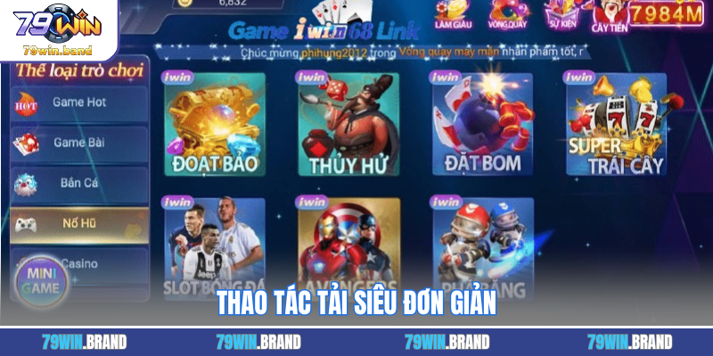Thao tác tải siêu đơn giản